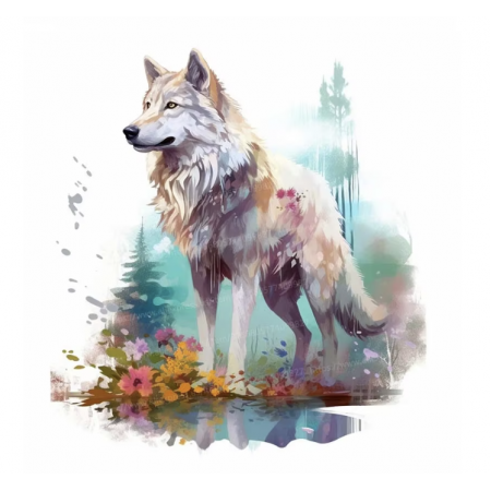 Sticker de interior wolf